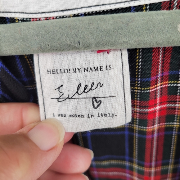 Frank & Eileen Red and Blue Plaid Button-Up Shirt Size Small - Picture 4 of 9